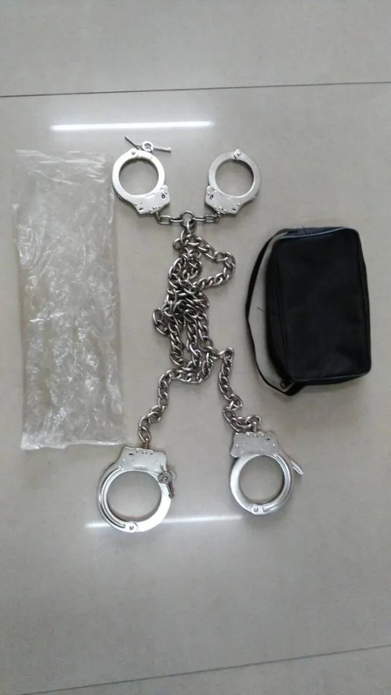  Портативный военный поставщик наручники из углеродистой стали и Никелированное покрытие