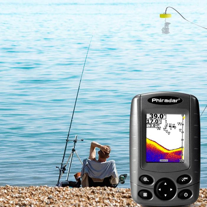Боковое сканирование и плавающий гидролокатор с цветным ЖК-дисплеем