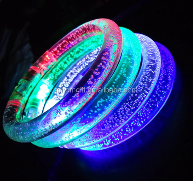 Продвижение приятный на вид пользовательские светодиодный проблесковый маячок с дистанционным управлением led bracelet-NALB-013