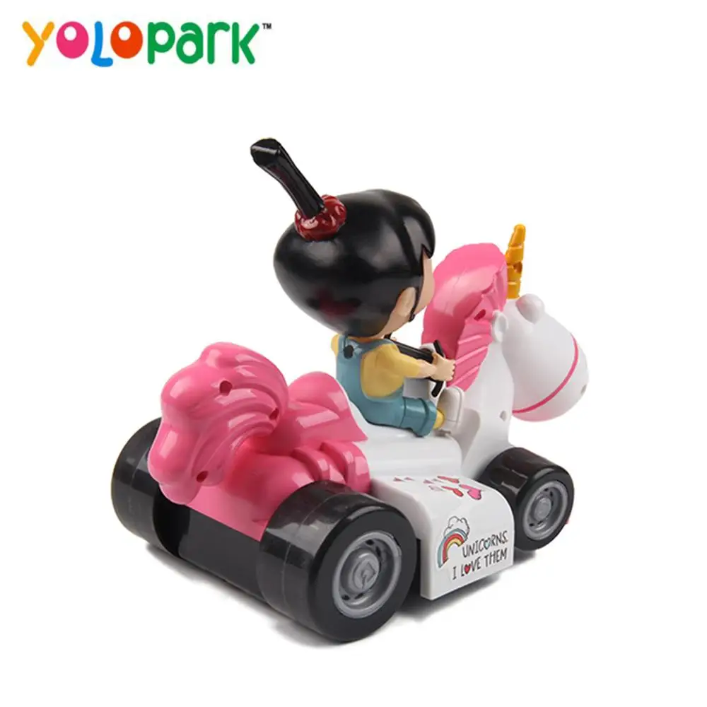 Agnes girl friction car music car toys for girl