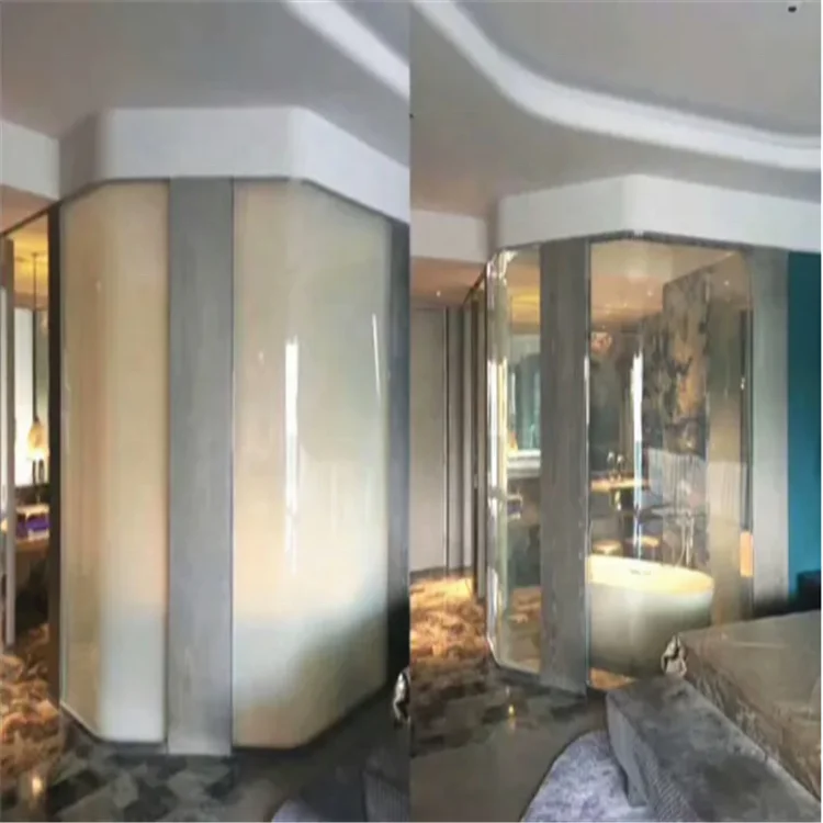 High Transparency self-adhesive low haze pdlc film Switchable Smart Glass Walls pdlc Switchable Smart Glass Privacy Glass Walls