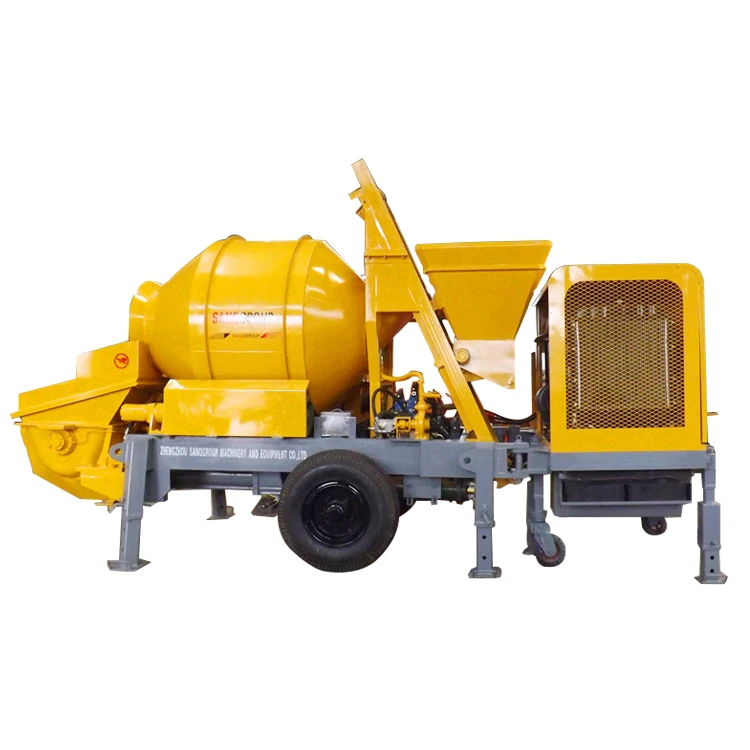 Небольшой мобильный гидравлический бетононасос прицепа с