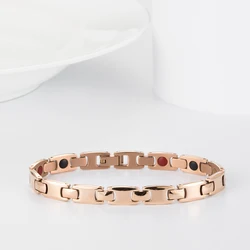 2021 new arrivals gold magnetic bracelet health germanium for couple Japanese