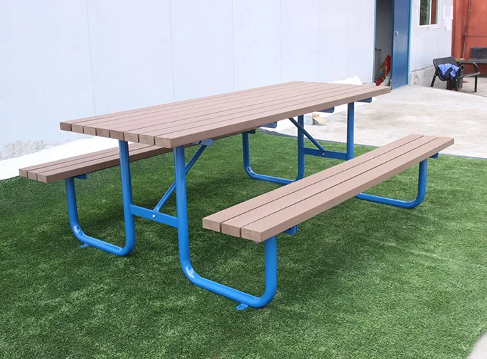 Arlau Outdoor wooden cafe picnic table with bench