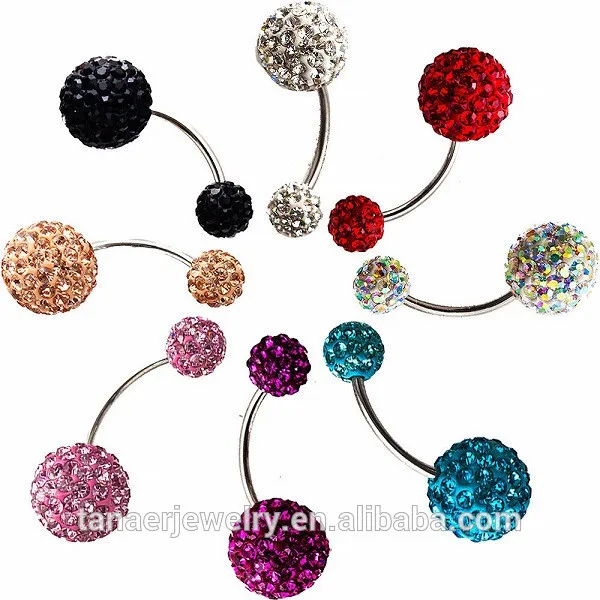 хирургическая сталь шамбалы мяч живота кольцо