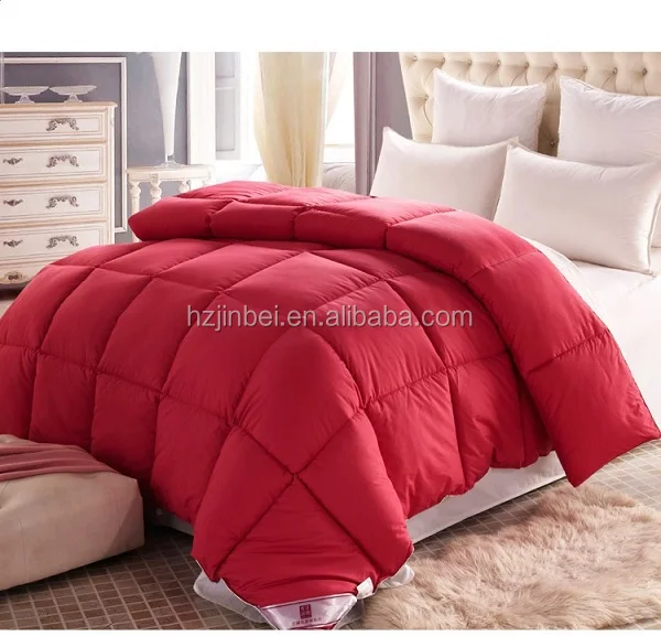 Quilting pure color double jacquard down and feather winter duvet