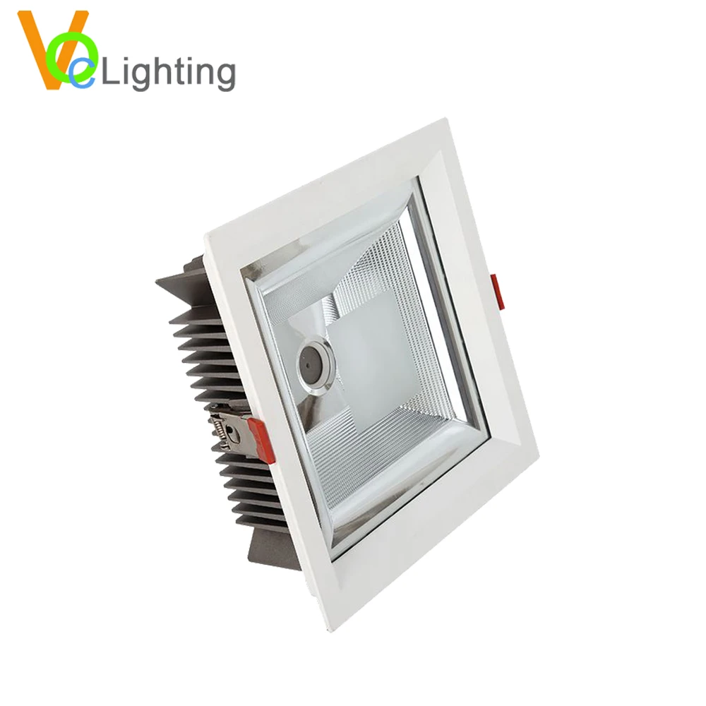 Square Shape Aluminum Recessed 8 Inch COB LED Downlight