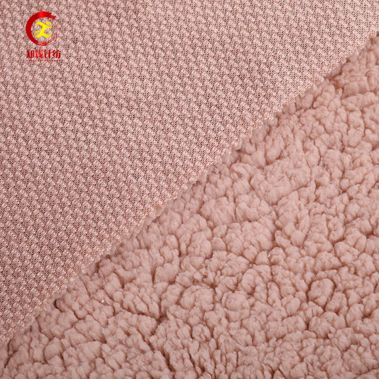 Polyester cheap soft sherpa fleece blanket fabric sale by yard