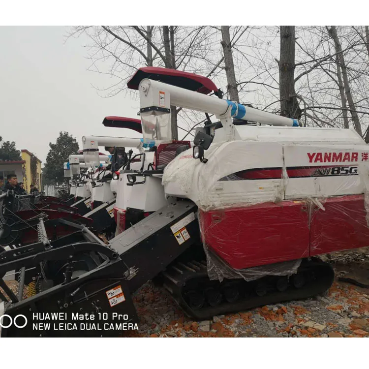 low price Japan AW85G rice wheat combine harvester