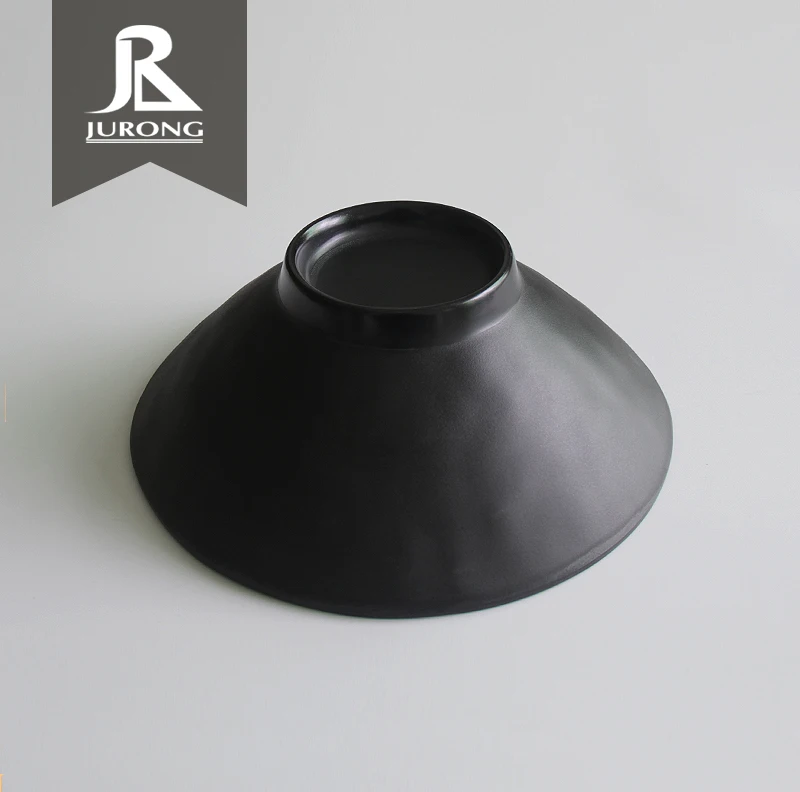 Wholesale plastic black bowl durable custom printed bowls