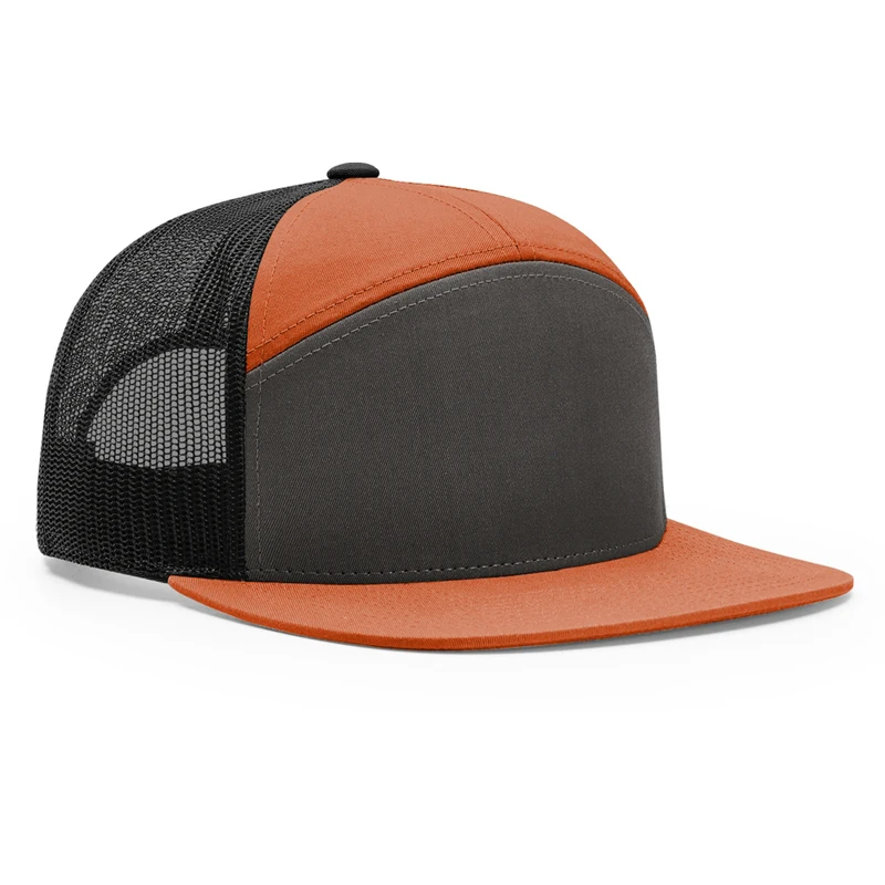 7 Panel Snapback Trucker Cap