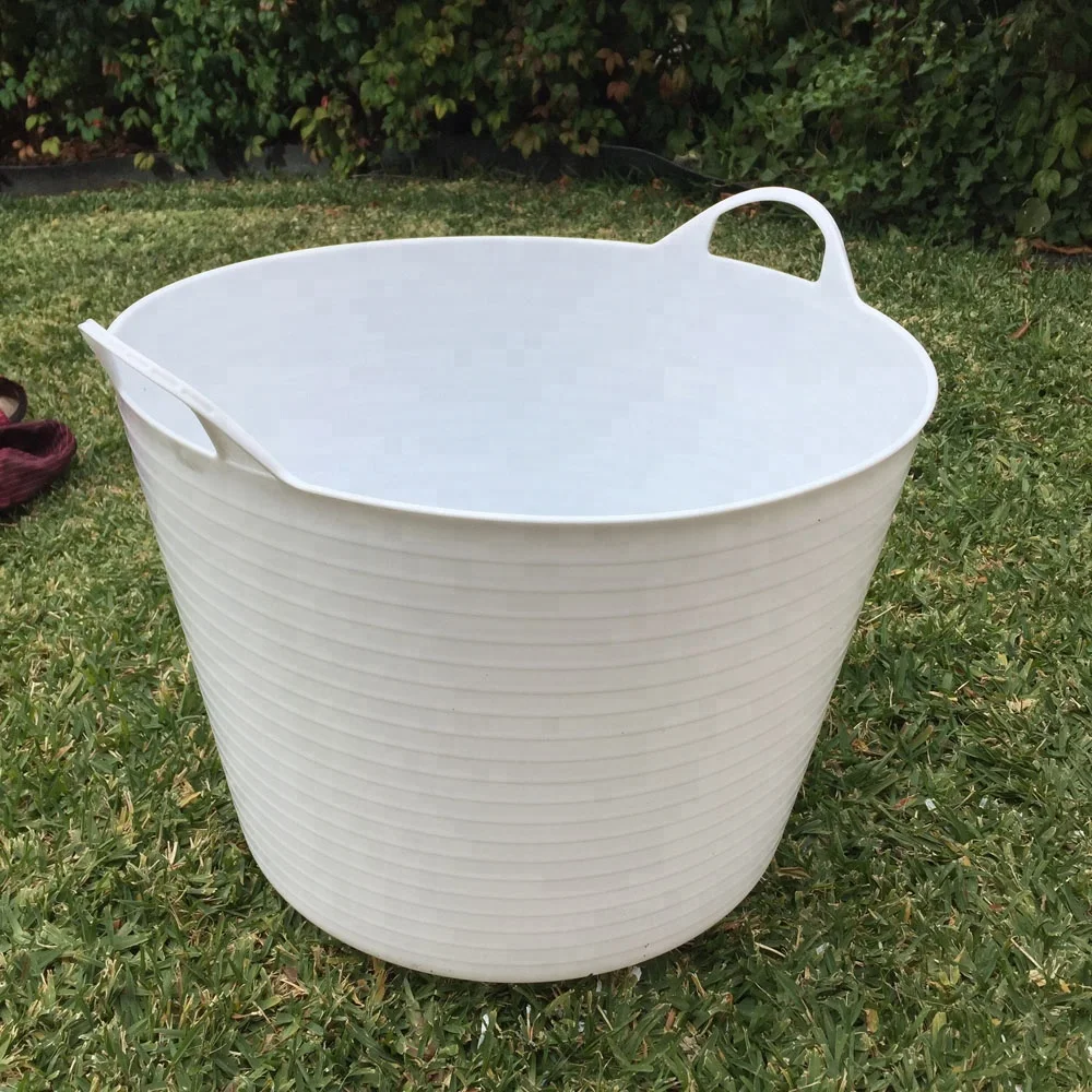 Гибкие пластиковые садовые ведра с двумя ручками