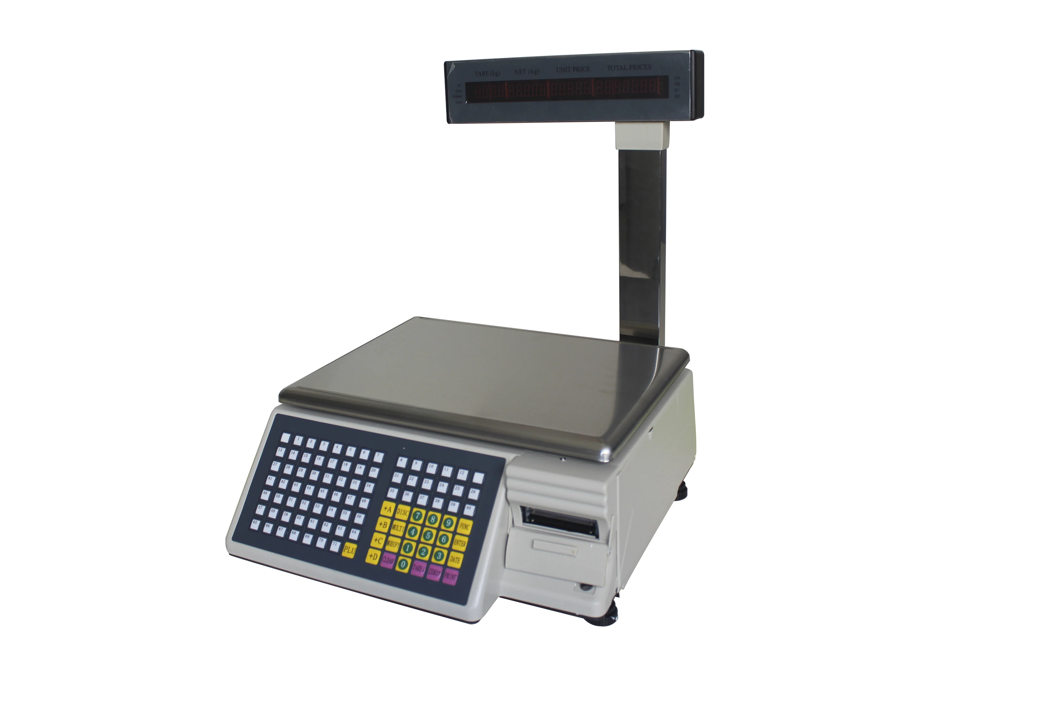 Smart supermarket cash register weight scale machine