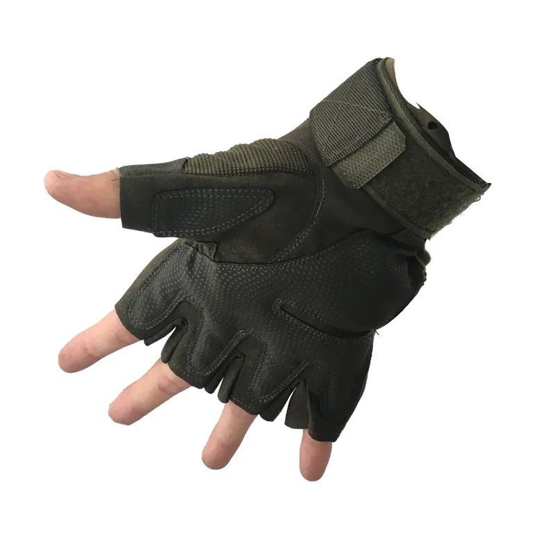 Половина finger открытый мужчины безопасности кожаной перчатки