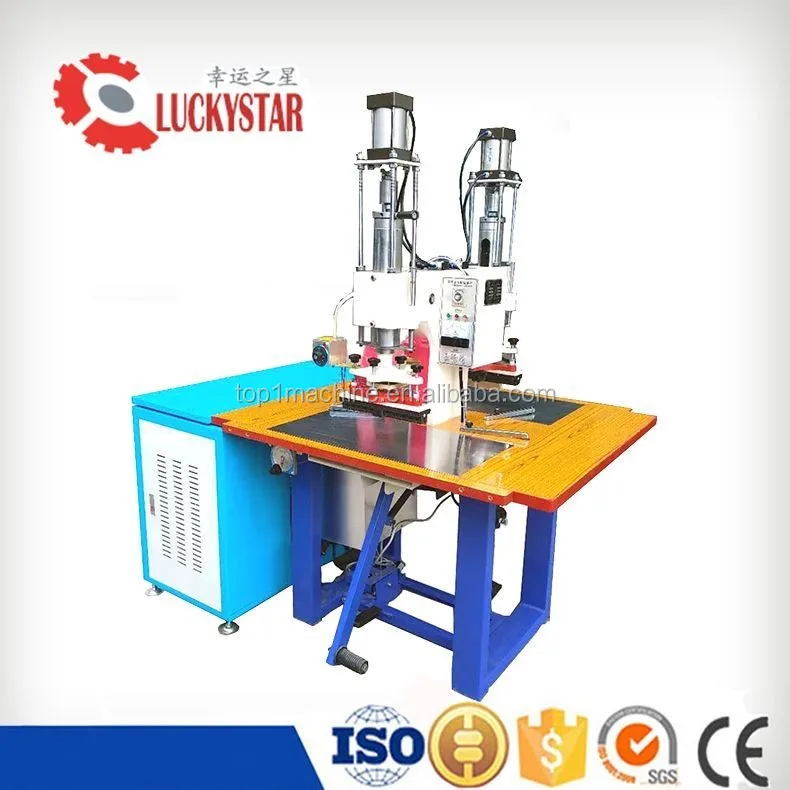 Double head RF pvc fabric welding machine