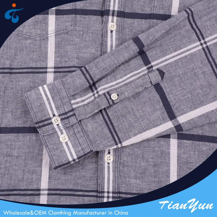 Top quality professional cotton cheap winter turkish mens checked shirt casual made in china