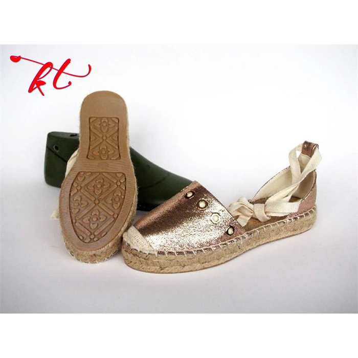 High Quality Sell Well Fashion Women Flat Crochet Espadrille Casual