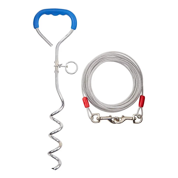 Pet Stake with Tie Out Cable