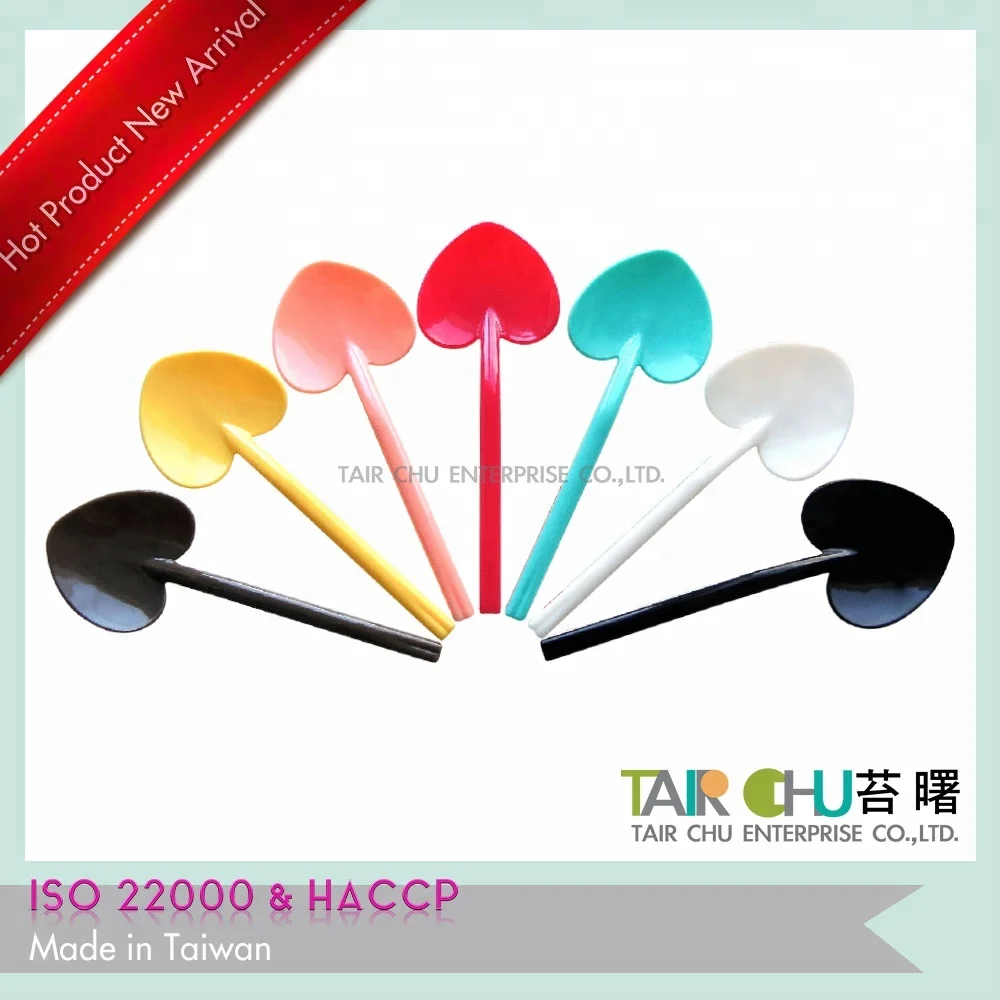 Made in Taiwan HACCP Certified Colorful Plastic Disposable Spoon