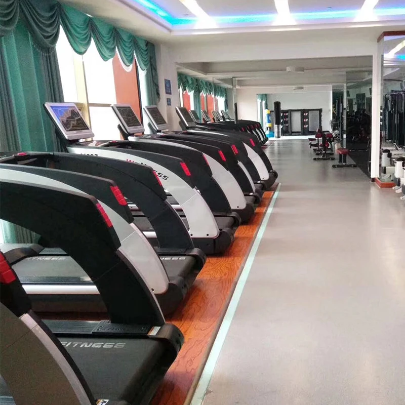 LED Screen Commercial Gym Equipment High Speed Treadmill for Home Fitness Running Belt Power Cord Automatic Oiling System MBH