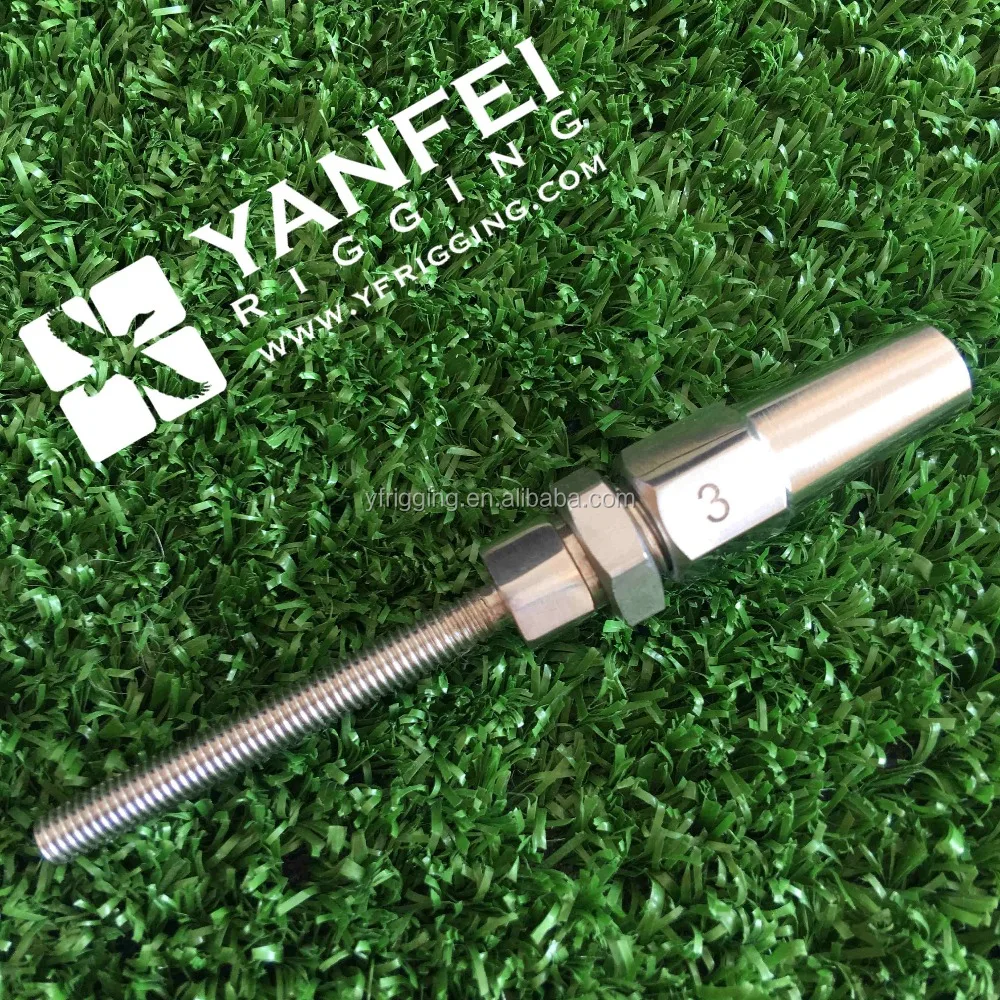 Stainless Steel 316 Rigging Thread Stud Swageless Terminal