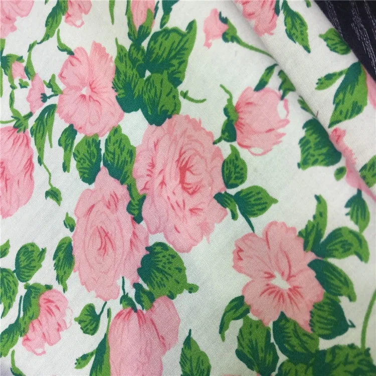 Poplin fabric 100% cotton printed fabric floral cotton fabric for garment