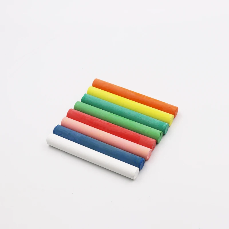 
12/20 package Coloured wholesale dust free green board chalk for teacher or kids 
