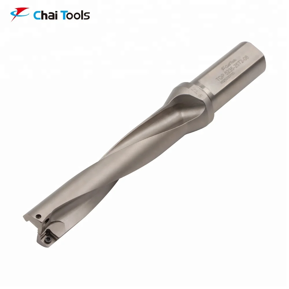 Carbide Twist Square Hole Drill Bit With 2 Spiral Flutes