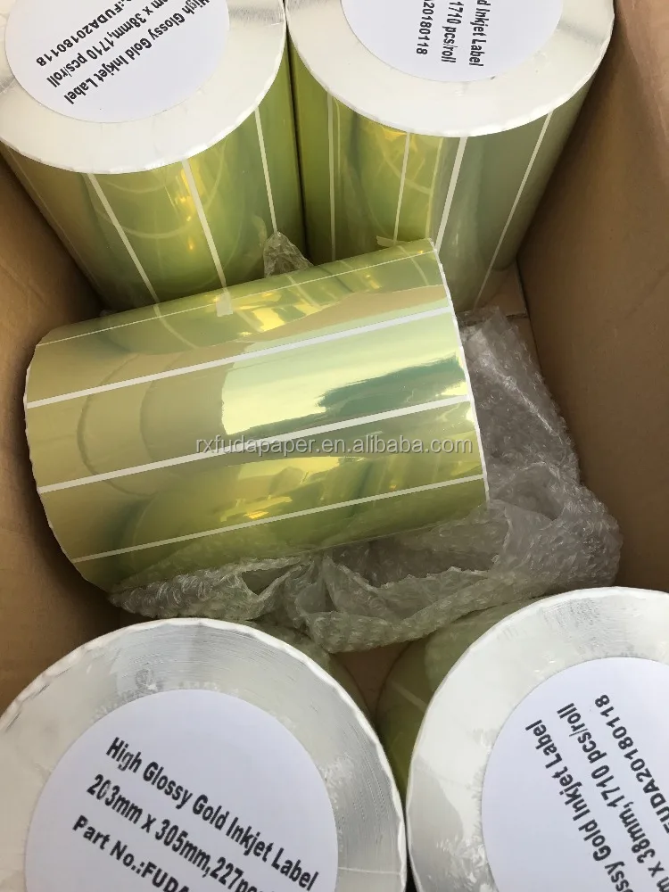 
Shine Glossy Golden Inkjet label for primera lx900, lx2000,KIARO,C7500,VP700,Afinia L301 