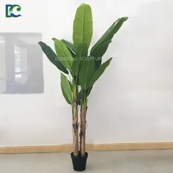 High Quality Artificial Plants Artificial Banana Tree for House Decoration Real Looking Like Natural Tree Plastic Everyday