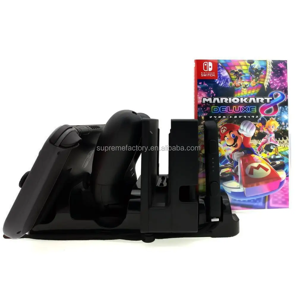 Multi-Function Charging Stand 6 pcs Game Storage Pro Controller Dock for Nintendo Switch NS