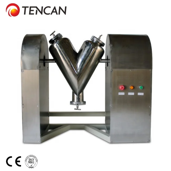 China Tencan 200L V-type Dry Powder Mixer, Lab Chemical Mixer