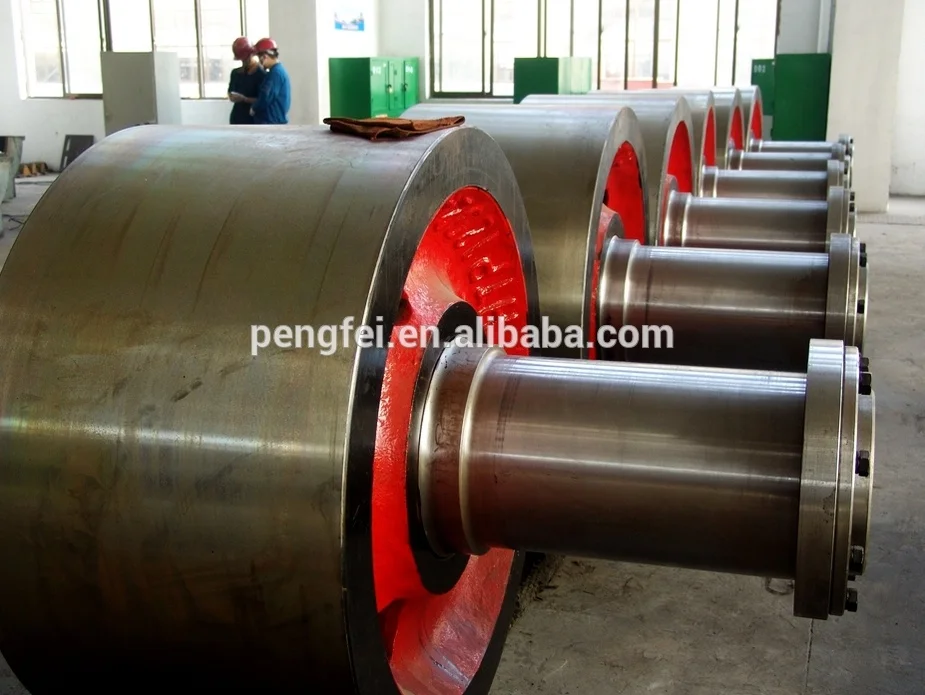New rotary kiln spare parts girth gear,supporting roller shaft