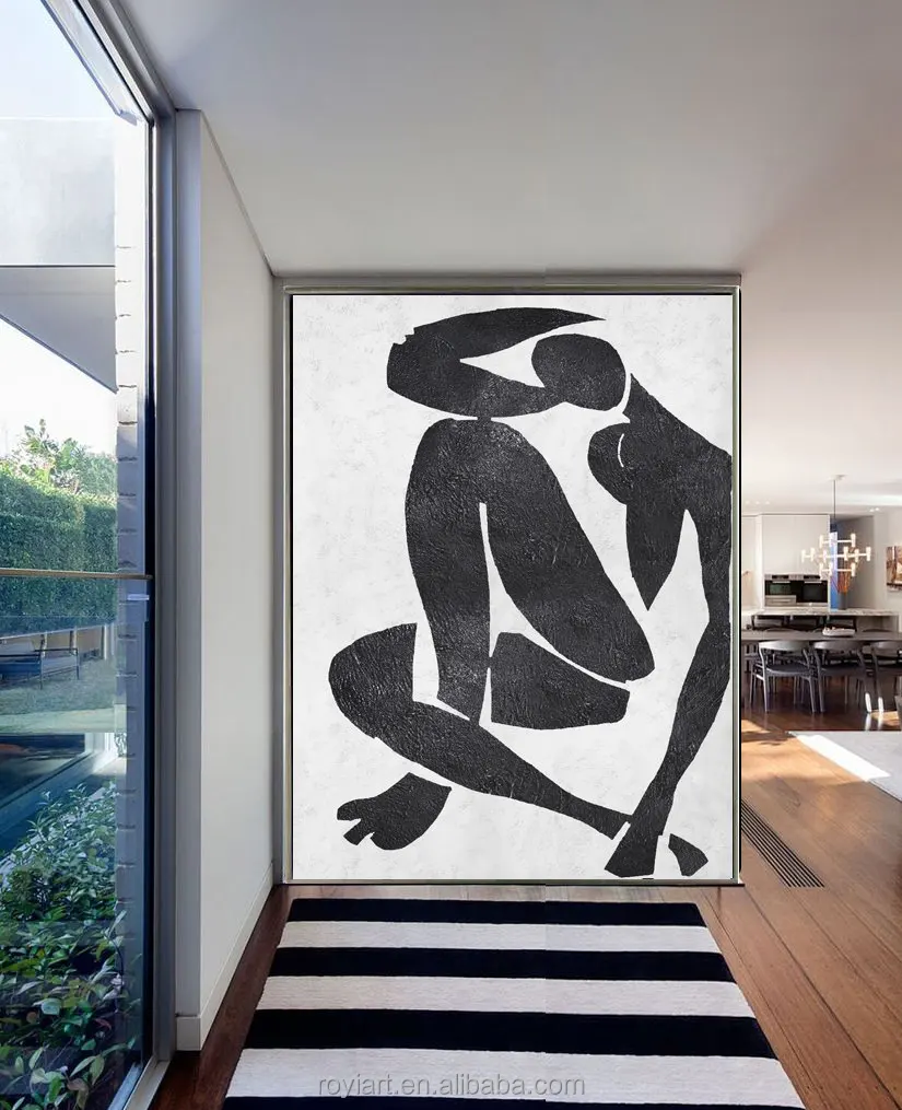 Creative Hand Work Designs Man Pictures Home Decoration Oil Painting on Canvas