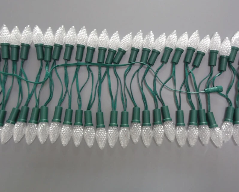 Crystal Cover Pixel Lights Holiday Decoration C7 C9 LED Strings