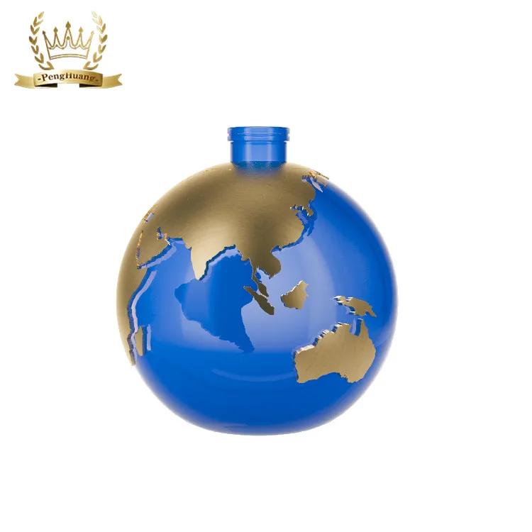 Unique Design Earth Shape 100ml Fancy Empty Glass Perfumes Spray Bottles