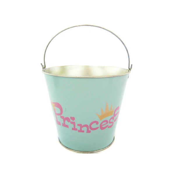 6 inch galvanized Bucket with logo metal bucket