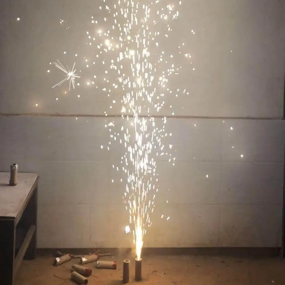 market hot sale best price 4m35s silver stage cold pyro fountain fireworks