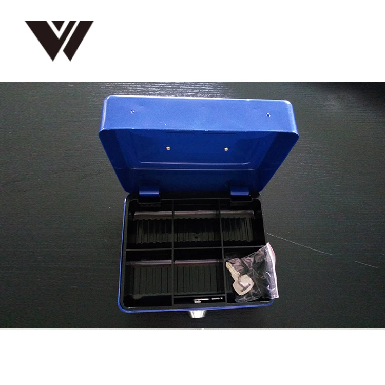 Hot sale Many colors plastic personalized metal cash safe box coin box