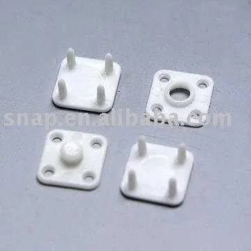 Resin Square Pattern Plastic Snap Button Decorative Use with Covered Technics