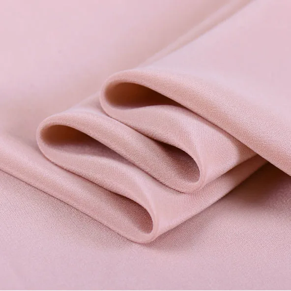 Sandwashed heavy silk crepe de chine pure silk fabric