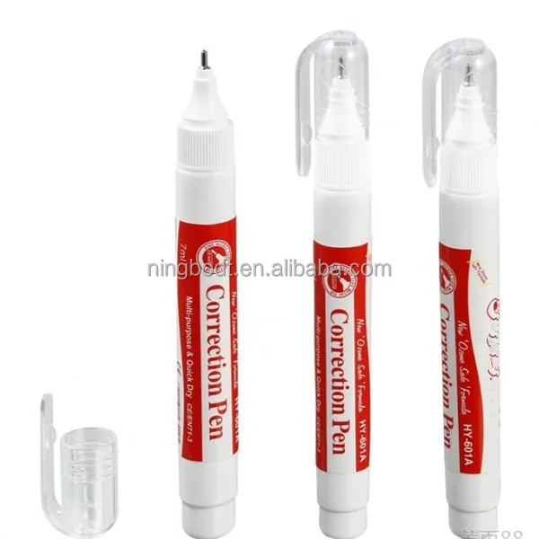 High quality quick dry correction fluid pen