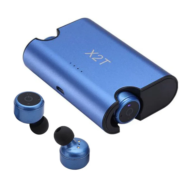 Мини X2T наушники BT 4,2 Близнецы стерео наушники-вкладыши гарнитура с зарядным устройством коробка