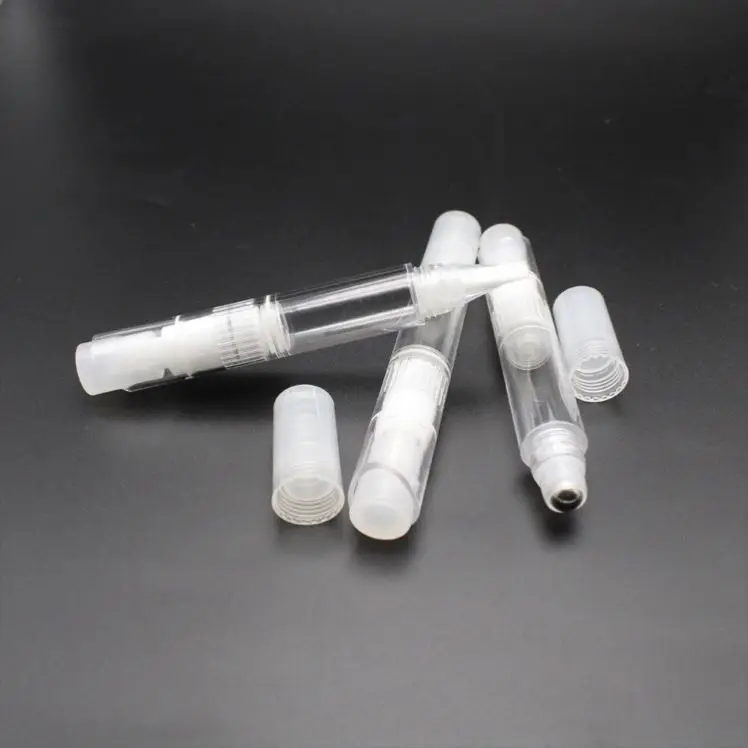New Arrivals Fashion Metal Lipgloss Gel Push Pen Cosmetic Container Pressed Click Pen For Eye Cream