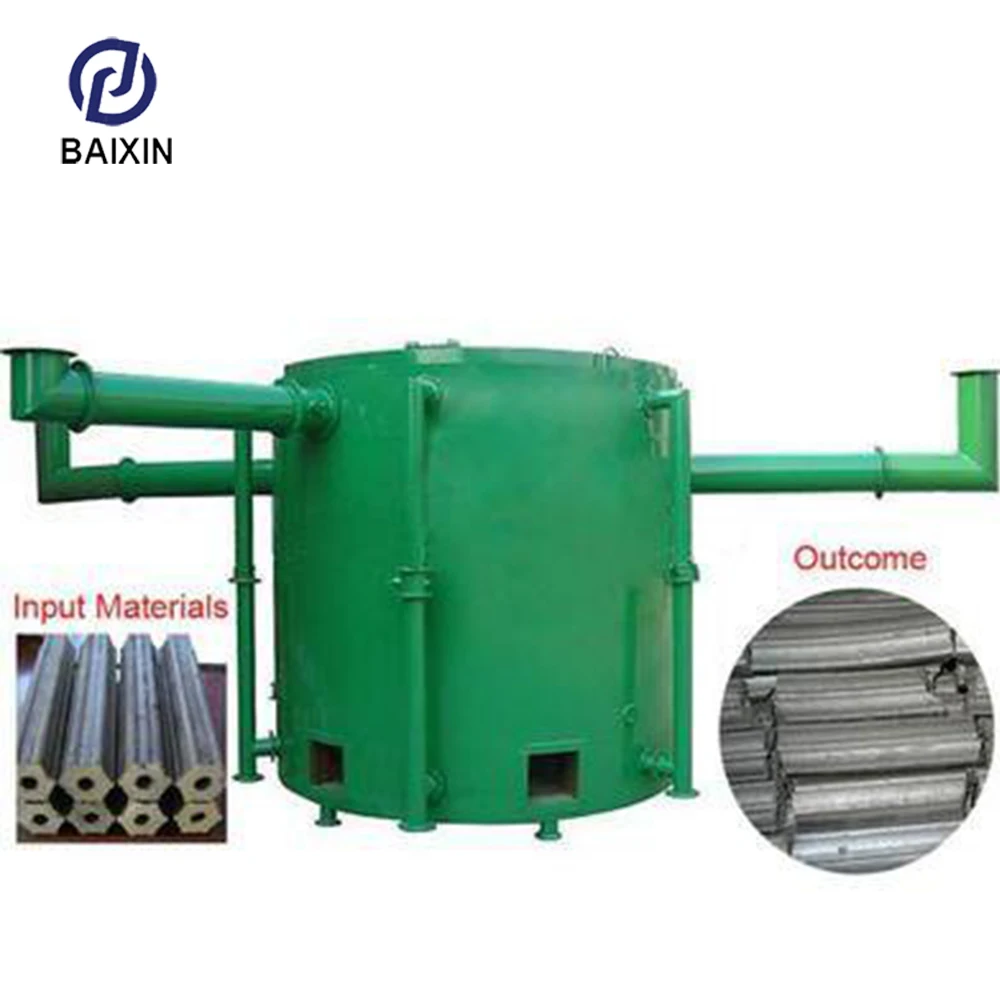 Smokeless charcoal production kiln/charcoal making machine plant/charcoal making oven