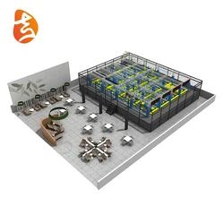 Hot sale indoor children safety american kids indoor playground equipment obstacles course Ninja warrior