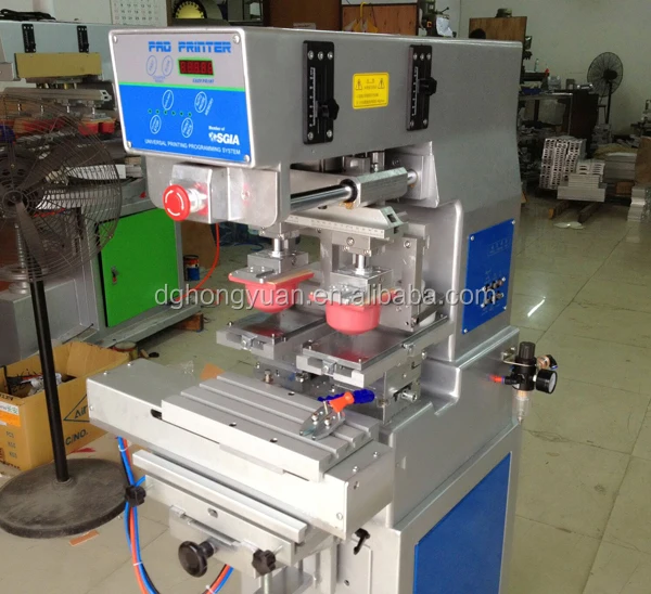 2 Color Ink Cup Pad Printing Machine with Shuttle system pvc ball tampography pad printing machine