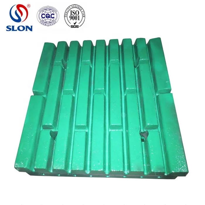 High Manganese Mn18Cr2 Extec C10 Jaw Crusher Spare Parts J6930000 J8810000 Fixed and Swing liner Jaw Plate