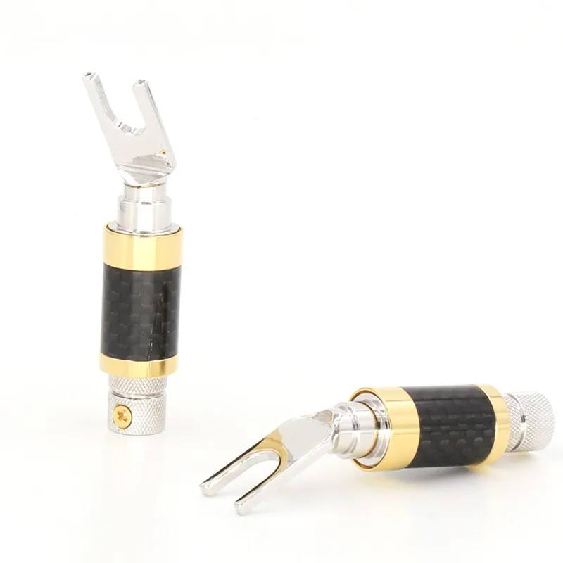 OEM MS0310R высокая производительность родием Y Spade Plug for аудио и видео спикер разъем