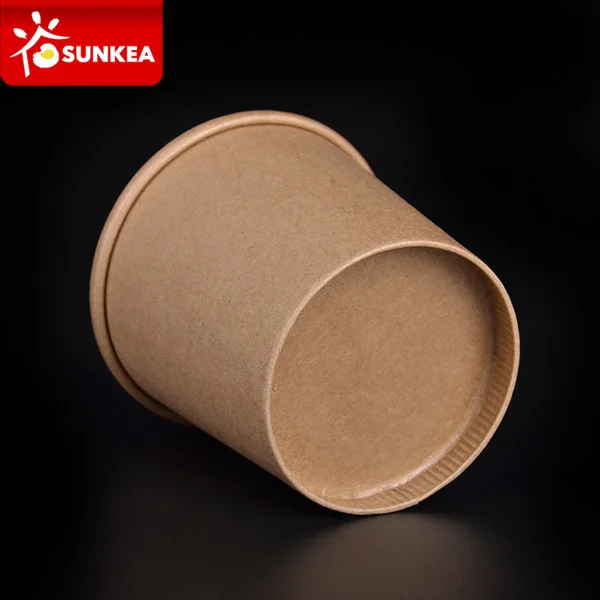 
Custom printed disposable hot soup bowls kraft paper soup cup 